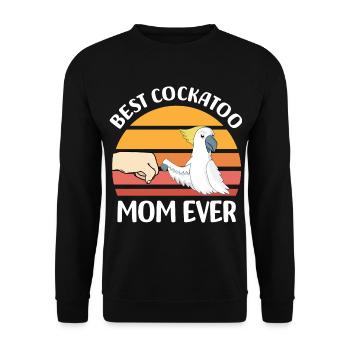 Kakadu lovers | Cockatoo Pet Birds Gift - Unisex Sweatshirt - black - Front - Alina (178cm) & Michal (187cm)