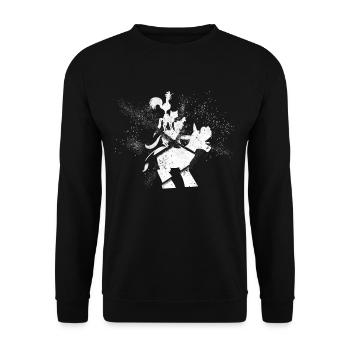 Brême Ville Musiciens Brême Allemagne Ville - Sweat-shirt Unisexe - noir - Devant - Alina (178cm) & Michal (187cm)