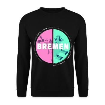 Brême Allemagne Ville Skyline Accueil Amour - Sweat-shirt Unisexe - noir - Devant - Alina (178cm) & Michal (187cm)
