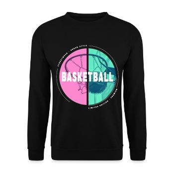 Basketteur Basketteur Basketteur Dunking Sport Player - Sweat-shirt Unisexe - noir - Devant - Alina (178cm) & Michal (187cm)