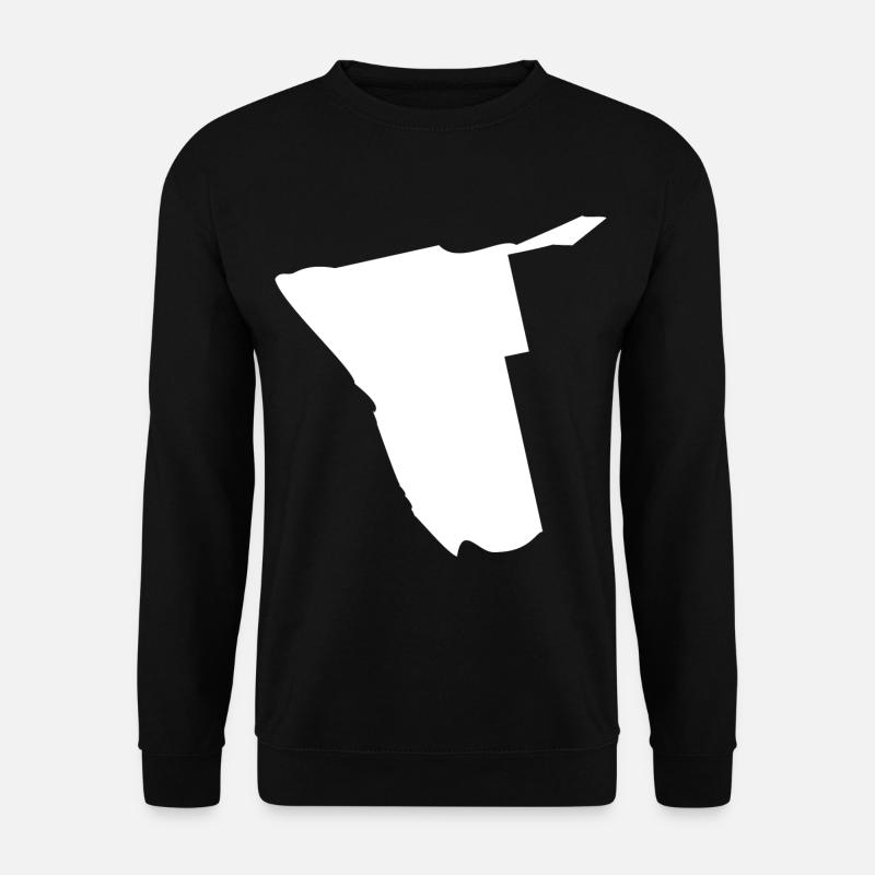 Namibia Landkarte Flagge - Unisex Pullover - Schwarz