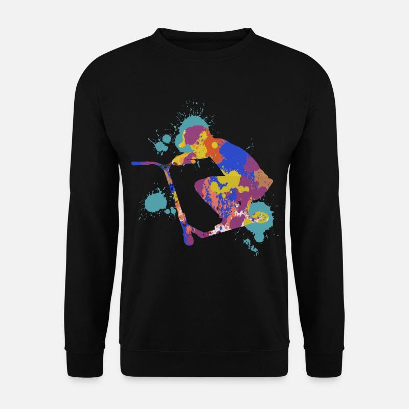 Scooter trick - Unisex Pullover - Schwarz