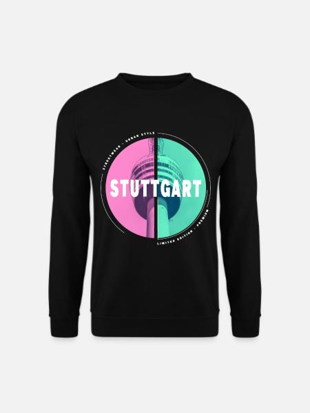Stuttgart Deutschland Stadt Skyline Heimat Liebe - Unisex Pullover - Schwarz