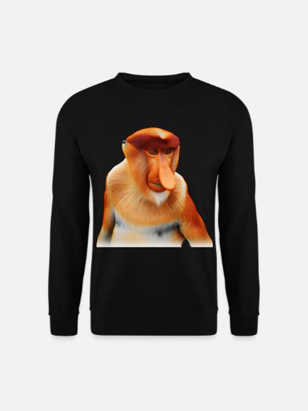 Der exotische Nasenaffe - Unisex Pullover - Schwarz