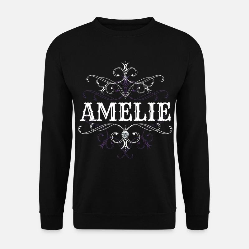 Amelie Name Vorname Personalisiert - Unisex Pullover - Schwarz