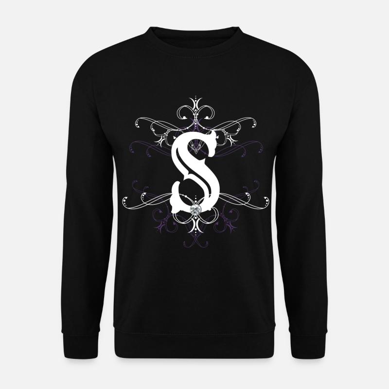 Letter S Letter-S - Unisex Sweatshirt - black