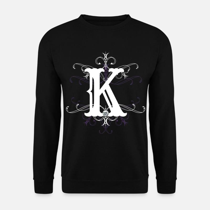 Letter K letter -K - Unisex Sweatshirt - black