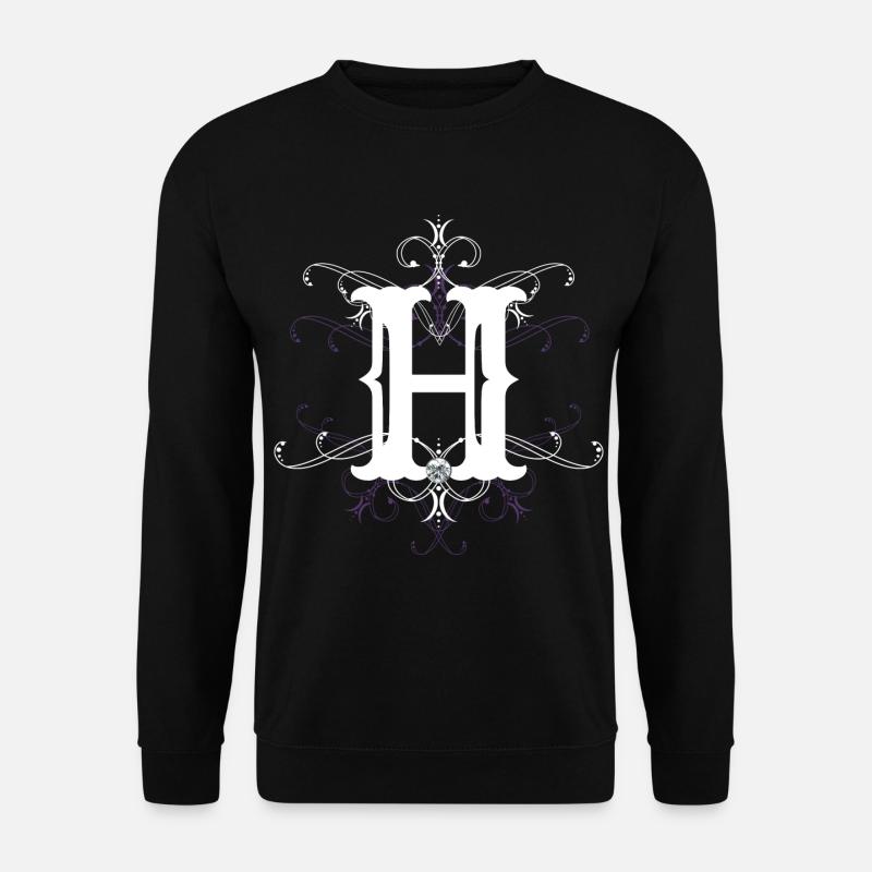 Letter H Letter H - Unisex Sweatshirt - black