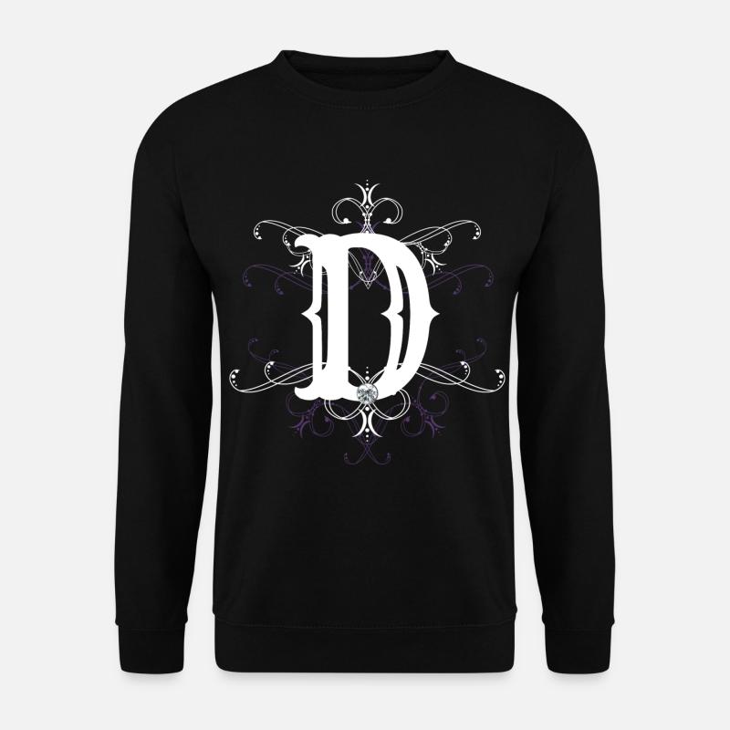 Letter D, point (D) - Unisex Sweatshirt - black