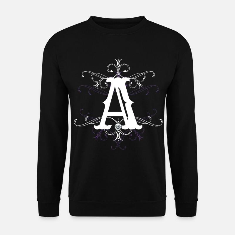 Buchstabe A Buchstabe-A - Unisex Pullover - Schwarz