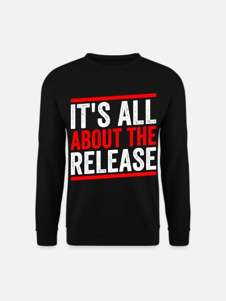 Loslassen Axtwerfen Liebhaber Experte Axtwerfer - Unisex Pullover - Schwarz
