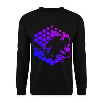 Scuba Diver Scuba Diver Scuba Diving - Unisex Sweatshirt - black - Front - Alina (178cm) & Michal (187cm)