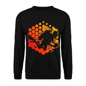 Plongeur Plongée Libre Plongée Homme - Sweat-shirt Unisexe - noir - Devant - Alina (178cm) & Michal (187cm)