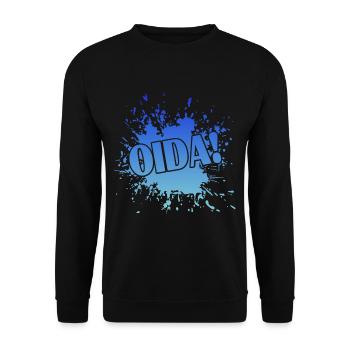Oida - Unisex Pullover - Schwarz - Vorne - Alina (178cm) & Michal (187cm)