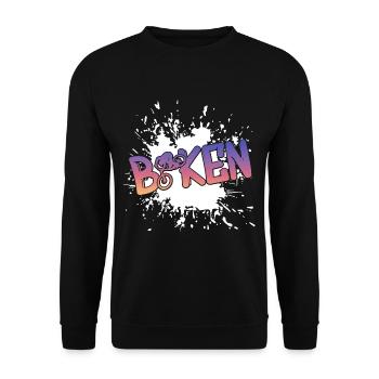 bike fahrrad bmx biker - Unisex Pullover - Schwarz - Vorne - Alina (178cm) & Michal (187cm)