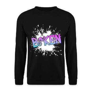 Biken Fahrrad Bike - Unisex Pullover - Schwarz - Vorne - Alina (178cm) & Michal (187cm)