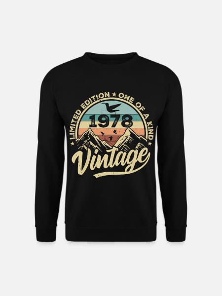 Original Jahrgang 1978 Geburtstagsgeschenk 1978 - Unisex Pullover - Schwarz