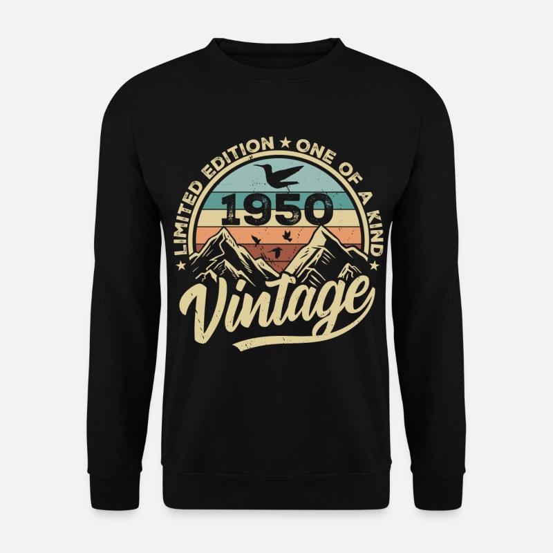 Original Jahrgang 1950 Geburtstagsgeschenk 1950 - Unisex Pullover - Schwarz