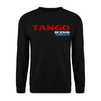 Tango - Unisex Sweatshirt - black - Front - Alina (178cm) & Michal (187cm)