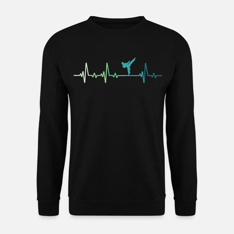 Taekwondo Taekwondo Herzschlag - Unisex Pullover - Schwarz