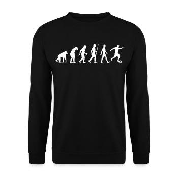 Fußballentwicklung in Bewegung - Unisex Pullover - Schwarz - Vorne - Alina (178cm) & Michal (187cm)