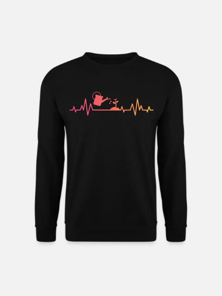 Sunset Heartbeat Gardener Planter - Unisex Sweatshirt - black