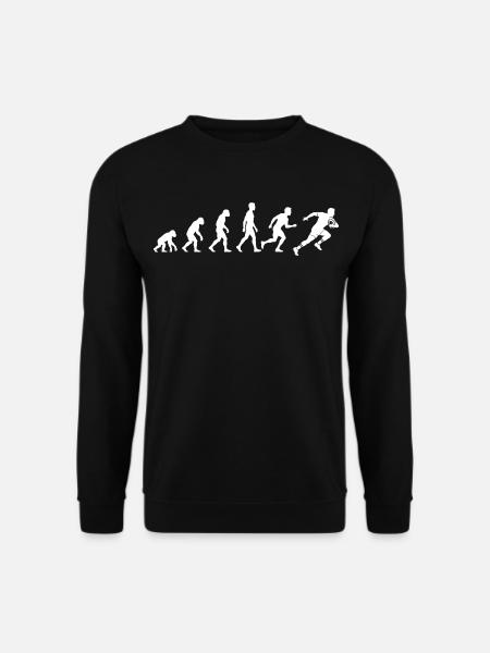Rugby-Entwicklung – Spielerhumor und Rugby-Leidenschaft - Unisex Pullover - Schwarz