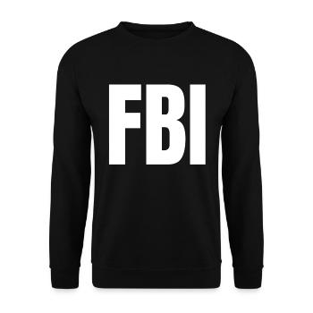 FBI Police - Unisex Sweatshirt - black - Front - Alina (178cm) & Michal (187cm)