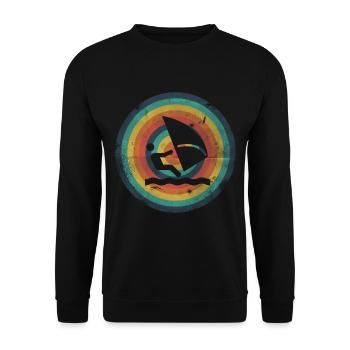 Surfers de planche à voile - Sweat-shirt Unisexe - noir - Devant - Alina (178cm) & Michal (187cm)