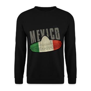 Mexico Sombrero - Unisex Pullover - Schwarz - Vorne - Alina (178cm) & Michal (187cm)