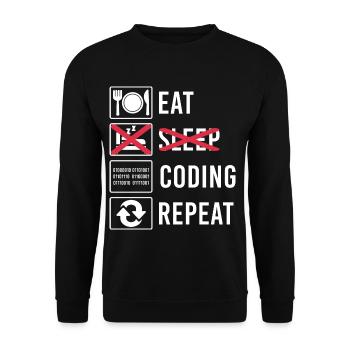 Cadeau de programmation de code - Sweat-shirt Unisexe - noir - Devant - Alina (178cm) & Michal (187cm)