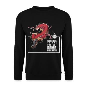 Tennis de table Quick Sport Earth Destroys Gift - Sweat-shirt Unisexe - noir - Devant - Alina (178cm) & Michal (187cm)