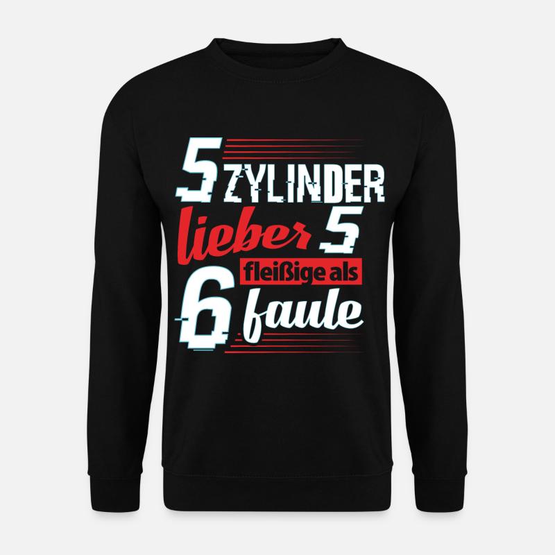 5 Zylinder - Unisex Pullover - Schwarz