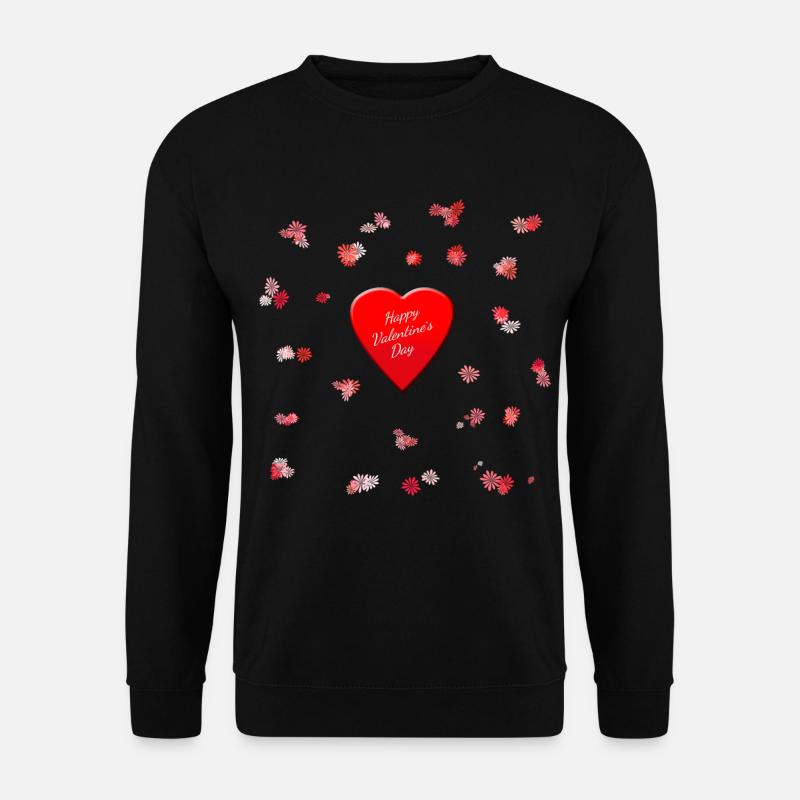 Joyeuse Saint Valentin Saint Valentin - Sweat-shirt Unisexe - noir