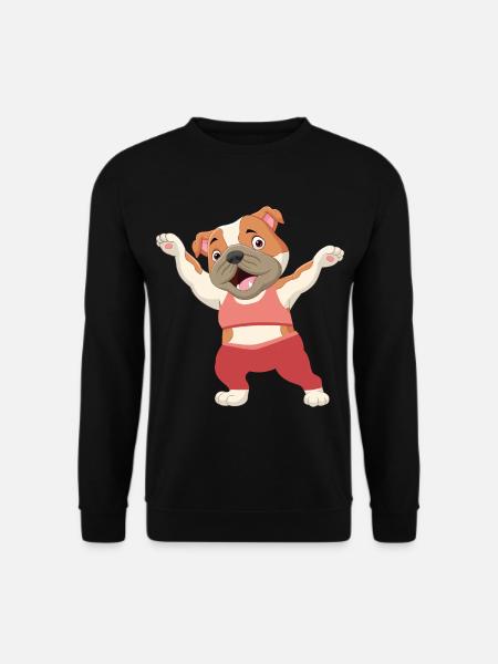Dog fitness gym sport dog - Unisex Sweatshirt - black