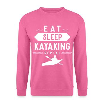 Kayak Kayaking Kajakfahrer Kajakfahren Kajak - Sweat-shirt Unisexe - rose - Devant
