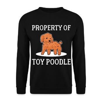 Poodle - Unisex Sweatshirt - black - Front - Alina (178cm) & Michal (187cm)