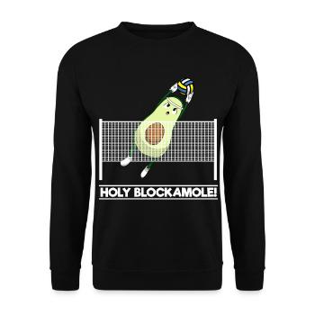 Volley-ball Saint Blockamole - Sweat-shirt Unisexe - noir - Devant - Alina (178cm) & Michal (187cm)