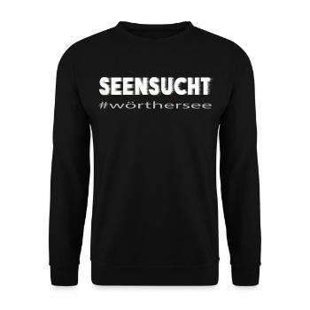 Seensucht Wörthersee - Unisex Pullover - Schwarz - Vorne - Alina (178cm) & Michal (187cm)