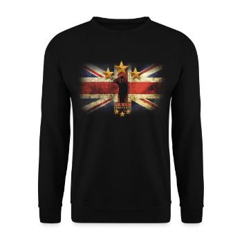 british uk armed force day - Unisex Sweatshirt - black - Front - Alina (178cm) & Michal (187cm)
