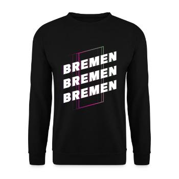 Brême Allemagne City Font Skyline Accueil - Sweat-shirt Unisexe - noir - Devant - Alina (178cm) & Michal (187cm)