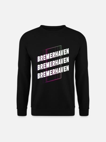 Bremerhaven Deutschland Stadt Schrift Skyline - Unisex Pullover - Schwarz