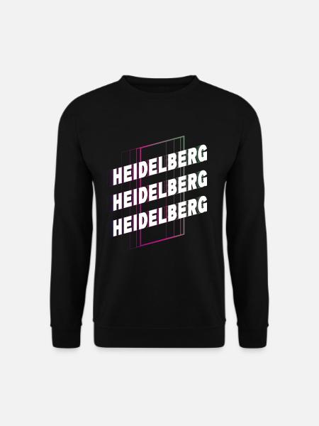 Heidelberg Germany City Font Skyline - Unisex Sweatshirt - black