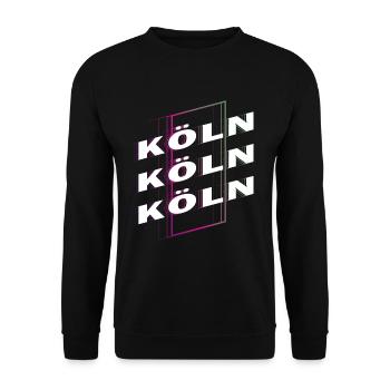 Cologne Allemagne City Font Skyline Accueil - Sweat-shirt Unisexe - noir - Devant - Alina (178cm) & Michal (187cm)