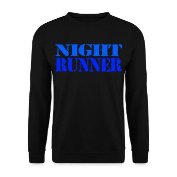 Runner - Unisex Sweatshirt - black - Front - Alina (178cm) & Michal (187cm)