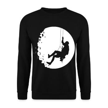 Moon - Climbing - (4) - Unisex Sweatshirt - black - Front - Alina (178cm) & Michal (187cm)