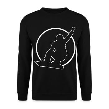 Cercle - Snowboard - (3) - Sweat-shirt Unisexe - noir - Devant - Alina (178cm) & Michal (187cm)