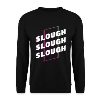 Slough England UK City Font Skyline Home - Unisex Sweatshirt - black - Front - Alina (178cm) & Michal (187cm)