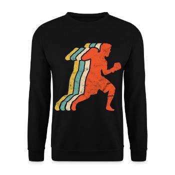 Boxsport Boxing - Unisex Pullover - Schwarz - Vorne - Alina (178cm) & Michal (187cm)