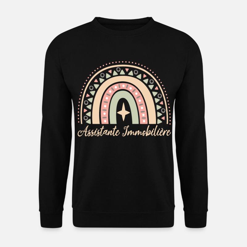 Cadeau Assistante Immoblière. assistante. - Sweat-shirt Unisexe - noir